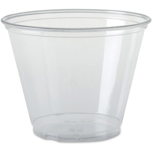 Solo Ultra Clear 9 oz Squat Cold Cups - 50.0 / Pack - 20 / Carton - Clear - Plastic, Polyethylene Terephthalate (PET) - Cold Drink, Frozen Drinks, Iced Coffee, Beer, Smoothie