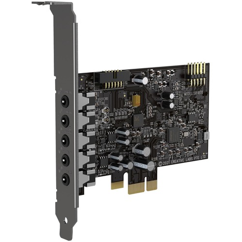 Sound Blaster Audigy Fx V2 Sound Card (with Full Height I/O Bracket) - 5.1 Sound Channels - Internal - PCI Express x1 - 3 Byte 96 kHz Maximum Playback Sampling Rate - 1 x Number of Microphone Ports - 1 x Number of Audio Line In - 1 x Number of Headphone P