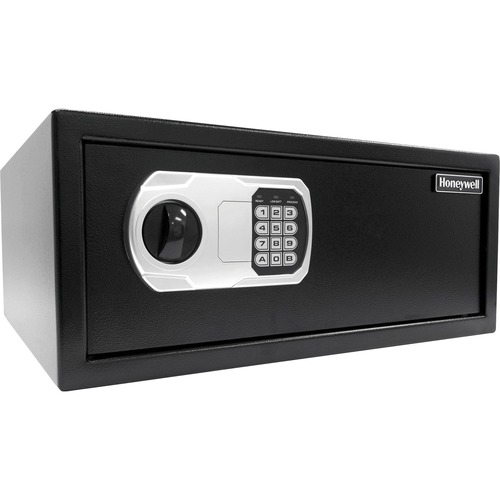 Honeywell 5115 Low Profile Digital Security Safe (1.14 cu ft.) - 1.14 ft³ - Programmable, Key Lock - 2 Live-locking Bolt(s) - Pry Resistant, Scratch Resistant - for Document, Notebook, Home, Office - Internal Size 7.10" x 19.40" x 14.30" - Overall Size 8.