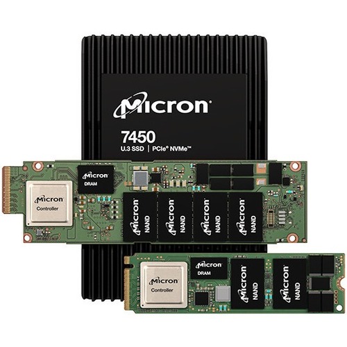 Micron 7450 PRO 1.92 TB Solid State Drive - M.2 22110 Internal - PCI Express NVMe (PCI Express NVMe 4.0 x4) - Read Intensive - TAA Compliant