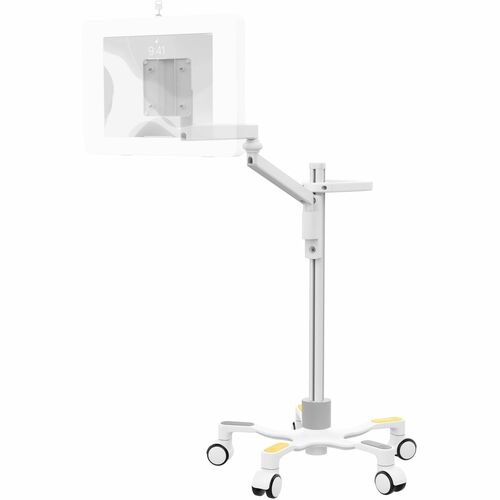 CTA Digital Medical VESA Compatible Articulating Arm Rolling Floor Stand - 14.97 kg Load Capacity - Floor - Metal