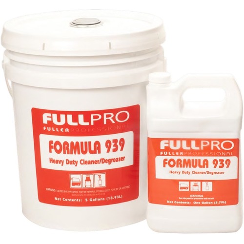 Fuller Formula 939 Multipurpose Cleaner & Degreaser - 640 fl oz (20 quart) - Sassafrass Scent - 1 - Water Soluble, Heavy Duty, Non-flammable, Low Foaming, Versatile - Clear Blue, Green,5-gallon pail