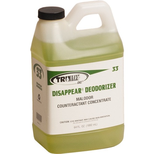 Fuller #33 Disappear Deodorizer - Concentrate Liquid - 64 fl oz (2 quart) - Fresh Floral Scent - 4 / Case - Light Green