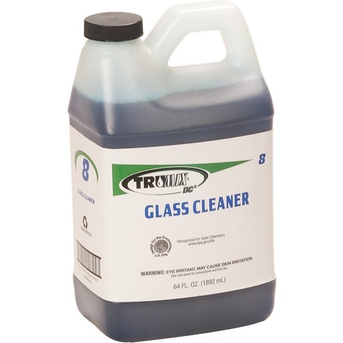 Fuller #8 Glass Cleaner - Concentrate Liquid - 64 fl oz (2 quart) - 4 / Case - Clear Blue