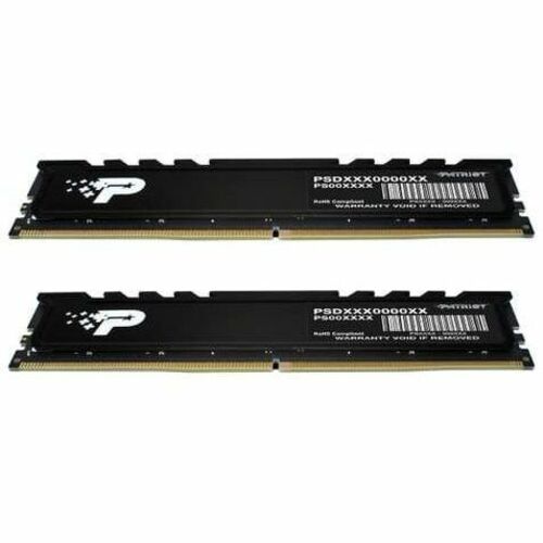 Patriot Memory Signature Premium 16GB (2 x 8GB) DDR5 SDRAM Memory Kit - For Motherboard, Desktop PC - 16 GB (2 x 8GB) - DDR5-4800/PC5-38400 DDR5 SDRAM - 4800 MHz - CL40 - 1.10 V - Unbuffered - 288-pin - DIMM