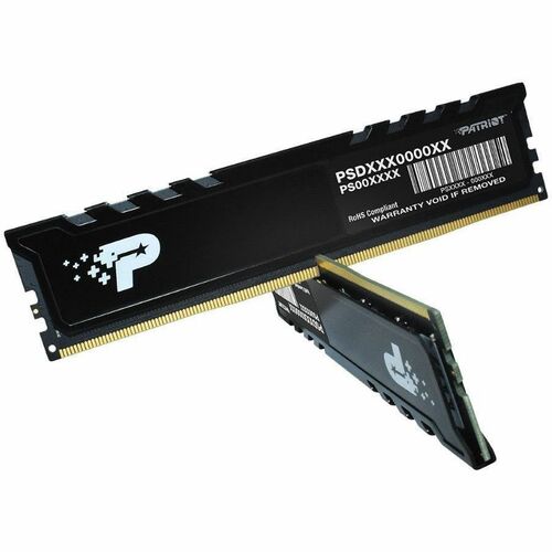 Patriot Memory Signature Premium 32GB (2 x 16GB) DDR5 SDRAM Memory Kit - For Motherboard, Desktop PC - 32 GB (2 x 16GB) - DDR5-4800/PC5-38400 DDR5 SDRAM - 4800 MHz - CL40 - 1.10 V - Unbuffered - 288-pin - DIMM
