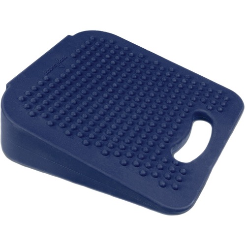 Bouncyband Wiggle Wedge Seat Cushion - Portable, Ergonomic Design, Antimicrobial - Blue - 1Each