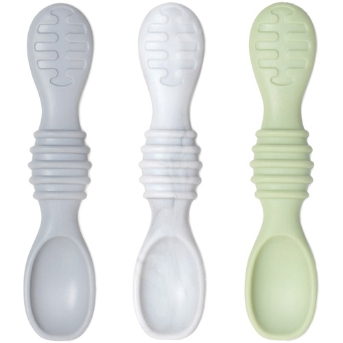 Bumkins Silicone Dipping Spoons - Skill Learning: Self Feeding - 3 Month & Up - Kitchen Utensils - KDCBK712