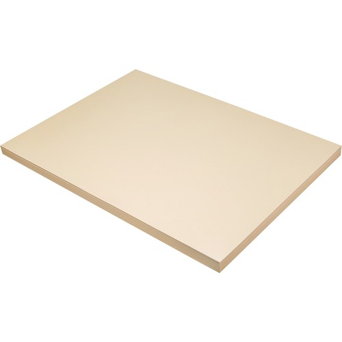 Dixon Medium Weight Tagboard - Construction, Art Project, Classroom, Craft Project, Calligraphy, Stencil, Stamping, Paper Sculpture, Poster, Flash Card, Classroom - 18" (457.20 mm) Width x 24" (609.60 mm) Length - Manila - 100 / Pack