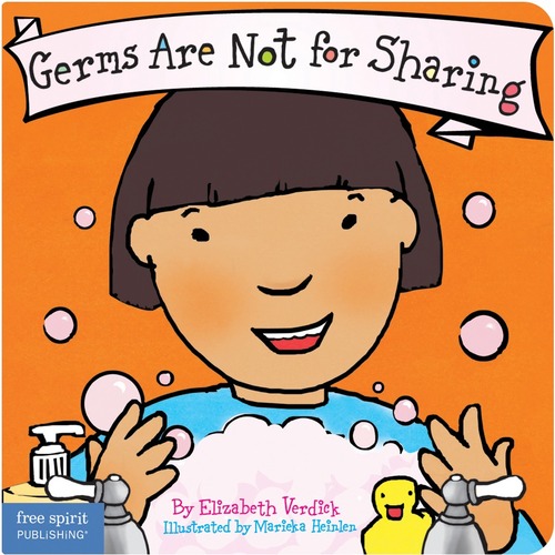 Free Spirit Publishing Germs Are Not for Sharing Board Book Best Behavior Series Printed Book by Elizabeth Verdick, Marieka Heinlen - 1 Each
