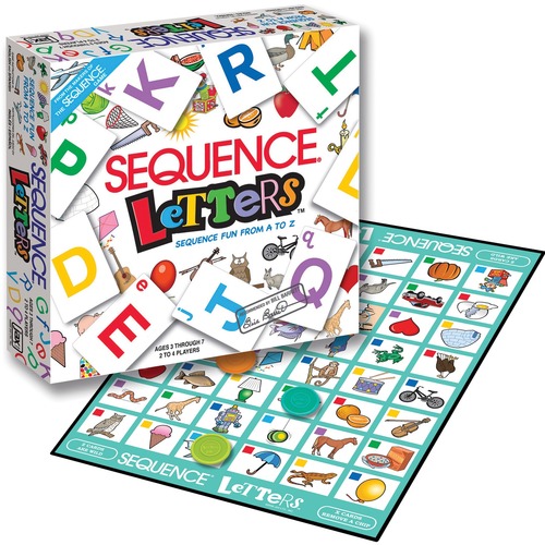 Jax Sequence Letters Game - 2 to 4 Players - 6 Case