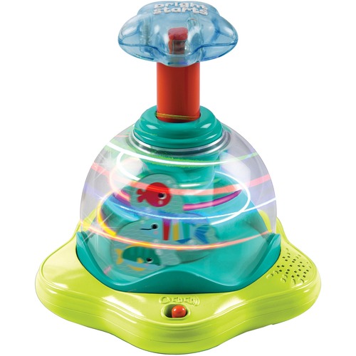 Kids2 Bright Starts Press & Glow Spinner - Skill Learning: Songs, Discovery, Cause & Effect, Fine Motor - 6 Month & Up