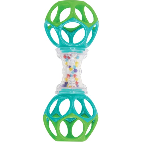 Kids2 Bright Starts Oball Shaker Toy - Skill Learning: Grasping - Transparent