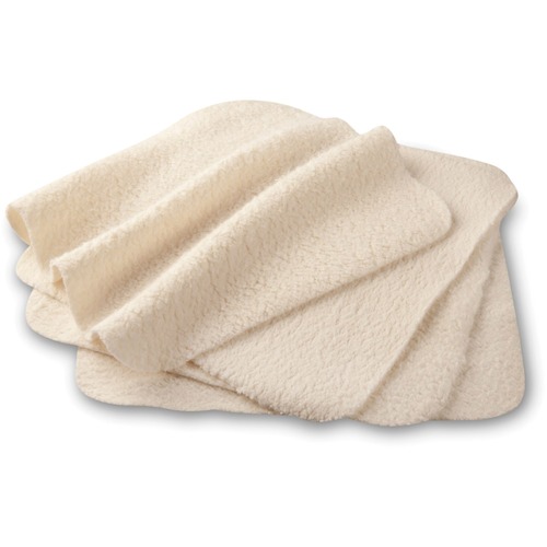 Lulujo Organic Cotton Wash Cloths - Cotton, Poly - Washable, Eco-friendly, Extra Soft, Absorbent - For Skin - 4 / Pack