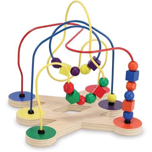 Melissa & Doug Bead Maze - Skill Learning: Shape, Fine Motor - 1 Year & Up