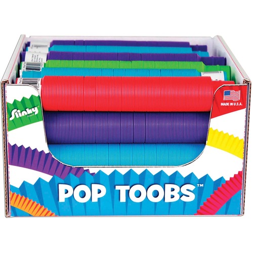 Slinky Pop Toob - Skill Learning: Sound, Shape - 3 Year & Up - Assorted