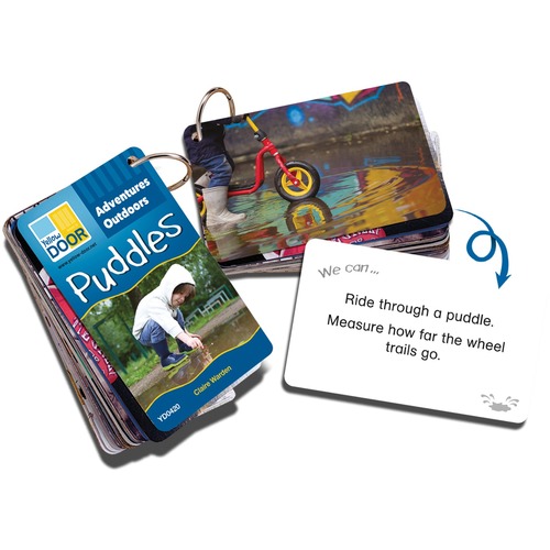 Adventures Outdoors Flash Cards - Puddles - 30 Cards / Pack - Teaching Flash Cards - YLDYUS0420