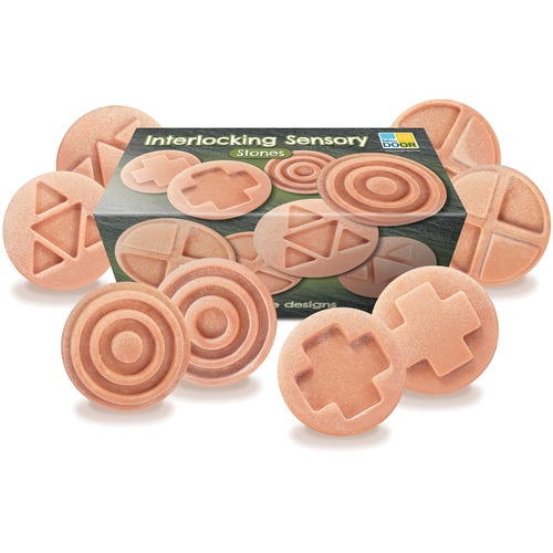 Interlocking Sensory Stones - Set of 8 Stones ( 4 Pairs )