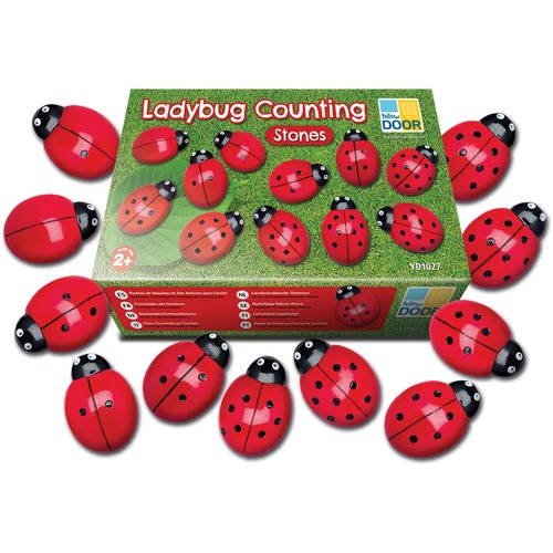 Ladybug Counting Stones - Set of 22 Stones