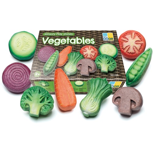 Vegetable Sensory Play Stones - Set of 8 Pieces