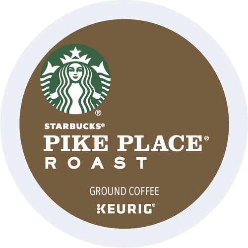 Starbucks® K-Cup Pike Place Roast Coffee - Compatible with Keurig Brewer - Medium - 4 / Carton