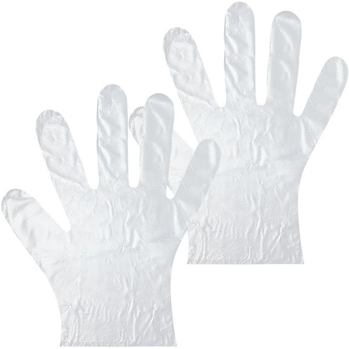 HygenX Disposable Gloves Packs - 800 Pairs - Germ, Dirt, Bacteria Protection - Large Size - Polyethylene - Disposable, Latex-free - For Home, Office, Library, School, Restroom, Transportation, Touchscreen Device, Elevator, Supermarket, Travel - 50 Pack - 