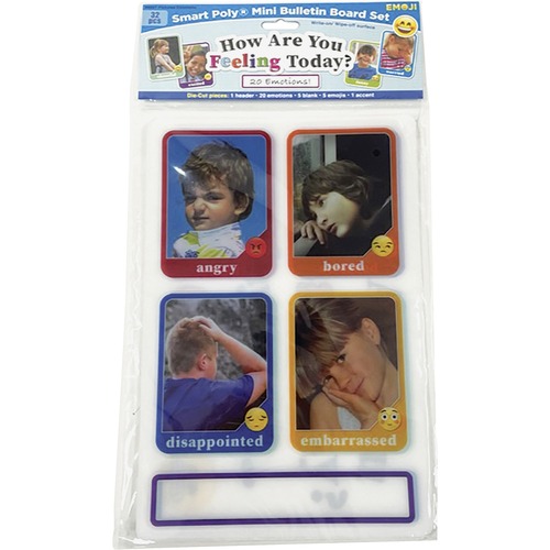 Ashley Smart Poly Picture Emotions Mini Set - Skill Learning: Interactive Learning, Emotion, Educational - 1 Each