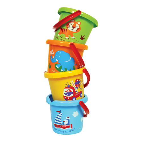 Bucket with Decoration - 7" - Sand & Water Play - PWLA06273
