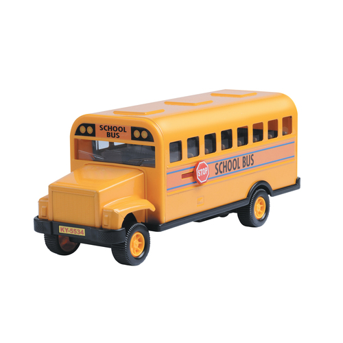 Playwell Metal School Bus - 1 Each - Vehicles - PWLF5534