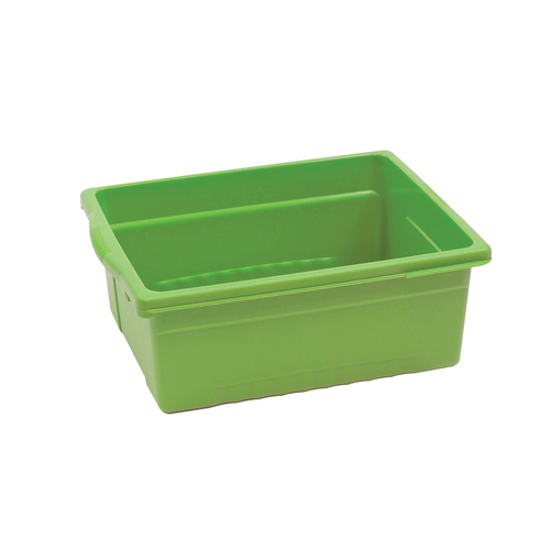 Copernicus Large Open Tub - Internal Dimensions: 10" (254 mm) Width x 12.50" (317.50 mm) Depth x 6" (152.40 mm) Height - External Dimensions: 12.6" Width x 15.7" Depth x 5.9" Height - 10 lb - Polypropylene - Lime - For Classroom Supplies, Book, Library - - Portable Storage Files & Bins - CPNCC4068L