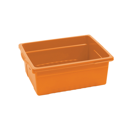 Copernicus Large Open Tub - Internal Dimensions: 10" (254 mm) Width x 12.50" (317.50 mm) Depth x 6" (152.40 mm) Height - External Dimensions: 12.6" Width x 15.7" Depth x 5.9" Height - 10 lb - Polypropylene - Orange - For Classroom Supplies, Book, Library - Portable Storage Files & Bins - CPNCC4068O