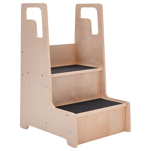 Early Childhood Resources Reach-Up Kids Step Stool with Handles - 16" (406.40 mm) x 19" (482.60 mm)28" (711.20 mm) - Ladders & Step Stools - ELR17429