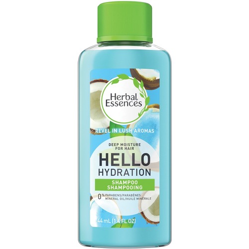 Herbal Essences Hello Hydration Shampoo - Coconut Scent - 44 mL - Hair - Moisturizing - Paraben-free, pH Balanced, Cruelty-free, Mineral Oil-free - 36 / Box