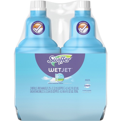 Swiffer WetJet Multi-Surface Cleaner Solution Refill - Fresh - 42.3 fl oz (1.3 quart) - Fresh Scent - 2 / Pack = PGC26535