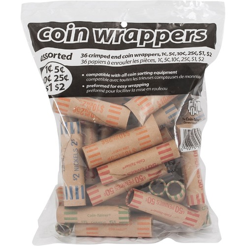 Merangue Paper Coin Wrapper, Assorted, 36 Pack - 36 Wrap(s)