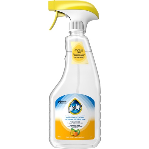 Pledge pH Balanced Multisurface Cleaner Spray - Spray - 25.4 fl oz (0.8 quart) - Fresh Citrus Scent - 1 Each = SJN336810
