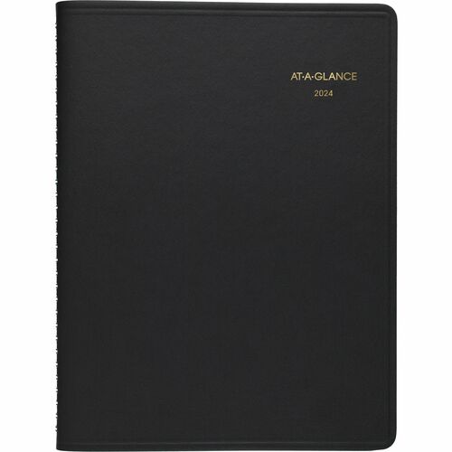 AT-A-GLANCE 2023-2024 RY Monthly Planner, Black, Large, 9" x 11" - Large Size - Monthly - 15 Month - January 2023 - March 2024 - 1 Month Double Page Layout - 9" x 11" White Sheet - Twin Wire - Black CoverBleed Resistant Paper, Writable Surface, 