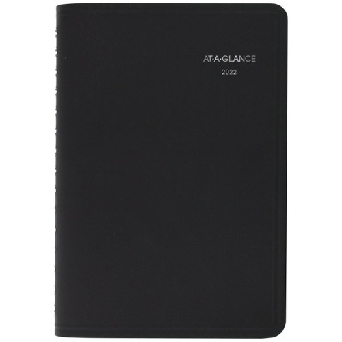 AT-A-GLANCE QuickNotes 2023 RY Daily Monthly Appointment Book Planner, Black, Small, 5" x 8" - Small Size - Julian Dates - Monthly, Daily - 12 Month - January 2023 - December 2023 - Hourly, 8:00 AM to 5:00 PM - 1 Day Single Page Layout 1 Month D