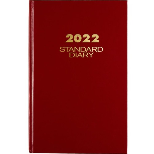 AT-A-GLANCE Standard Diary 2023 RY Daily Diary, Red, Large, 7 3/4" x 12" - Large Size - Personal/Business - Julian Dates - Daily - 12 Month - January 2023 - December 2023 - 1 Day Single Page Layout - 7 3/4" x 12" White Sheet - Case Bound - Paper