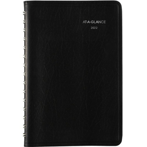 AT-A-GLANCE DayMinder 2023 RY Daily Appointment Book Planner, Black, Small, 5" x 8" - Small Size - Julian Dates - Daily - 12 Month - January 2023 - December 2023 - 7:00 AM to 5:00 PM - Monday - Saturday, Hourly - 1 Day Single Page Layout - 5" x 