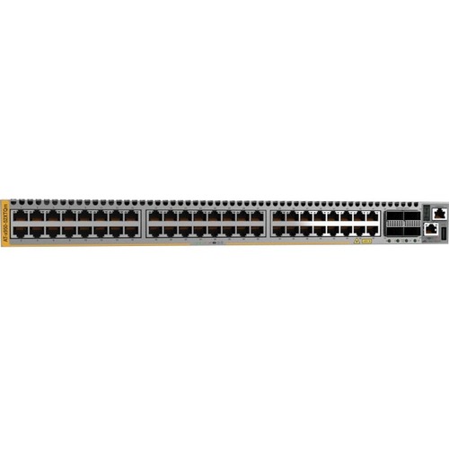 Allied Telesis AT-x950-52XTQm Layer 3 Switch - 48 Ports - Manageable - 10 Gigabit Ethernet, 100 Gigabit Ethernet - 100GBase-X, 10GBase-T - 3 Layer Supported - Modular - 300 W Power Consumption - Optical Fiber, Twisted Pair - 1U High - Rack-mountable