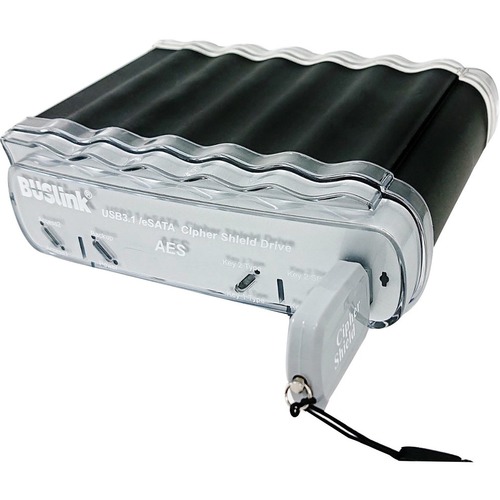Buslink CipherShield CDSX-2TSDG2 2 TB Portable Solid State Drive - 2.5" External - SATA - Desktop PC Device Supported - eSATA, USB 3.1 (Gen 2) Type C - 512-bit Encryption Standard