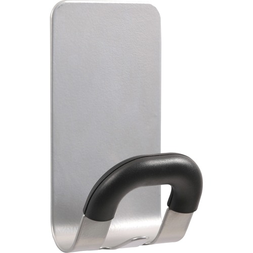 Alba Magnetic Coat Hook - 11.02 lb (5 kg) Capacity - for Coat, Metal, Cabinet, Door, Clothes, Umbrella, Key, Accessories - Acrylonitrile Butadiene Styrene (ABS) - Gray - 1 Each