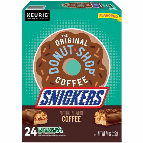 The Original Donut Shop® K-Cup, Pod Snickers Coffee, Keurig Single Serve K-Cup Pods, Flavored Coffee, 24 Count - Light - K-Cup, Pod - Snickers - 24 / Pack