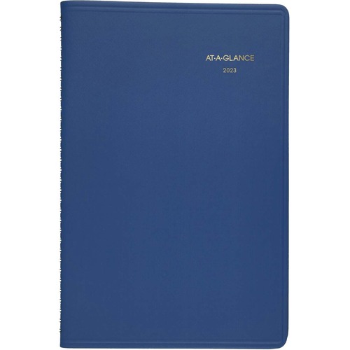 At-A-Glance Fashion 2023 Weekly Appointment Book Planner, Blue, Small, 5" x 8" - Small Size - Julian Dates - Weekly - 12 Month - January 2023 - December 2023 - 7:00 AM to 5:00 PM - Monday - Friday, Hourly - 1 Week Double Page Layout - 5" x 8" White Sheet 