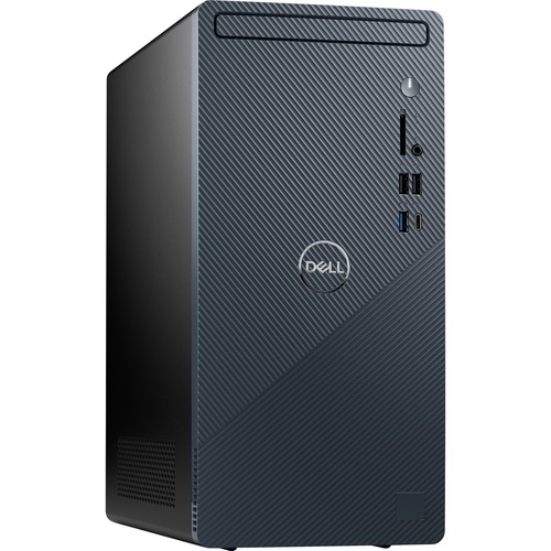Dell Inspiron 3000 3910 Desktop Computer - Intel Core i3 12th Gen i3-12100 - 8 GB - 1 TB HDD - Tower - Blue - Intel B660 Chip - Windows 11 Home - Intel UHD Graphics 730 DDR4 SDRAM - DVD-Writer - IEEE 802.11ax