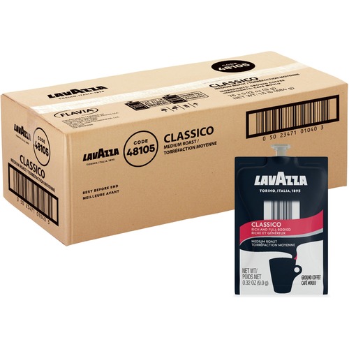 Lavazza Freshpack Classico Coffee - Compatible with Flavia Aroma, Flavia Barista, FLAVIA Creation 600, Flavia Creation 500, Flavia Creation 200, Flavia Creation 150, Flavia Creation 300 - Medium - 0.3 oz - 76 / Carton