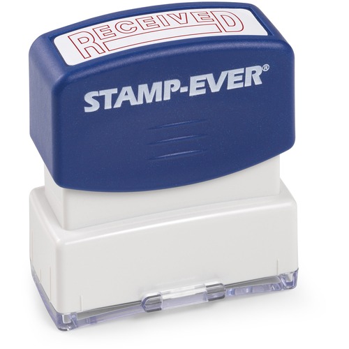 Trodat Pre-inked RECEIVED Stamp - Text Stamp - "RECEIVED" - 1.69" Impression Width x 0.56" Impression Length - 50000 Impression(s) - Red - 1 Each - TAA Compliant