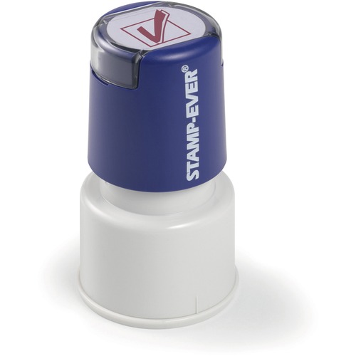 Trodat Pre-inked Check Mark Icon Stamp - Text Stamp - "RECEIVED" - 0.75" Impression Diameter - 50000 Impression(s) - Red - 1 Each - TAA Compliant