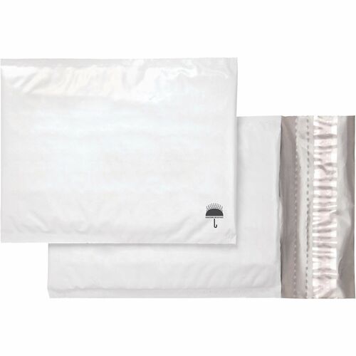 Office Depot® Brand Poly Bubble Mailer, Size #0, 6" x 9" , White - Bubble - 9" Width x 6" Length - Self Adhesive - White - Polypropylene, Plastic - 1 / Each